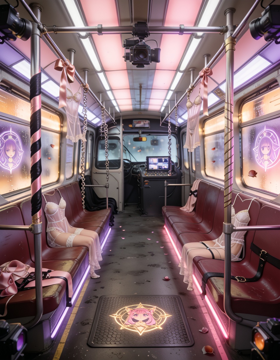 magical girl idol subway car filming s3tA sensual magical girl idol subway car filming set,  vintage metropolitan transit...