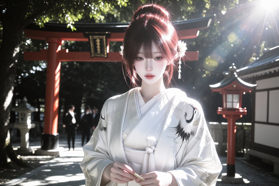 An Asian female,  20 year old,  an elegant updo on Tensor.Art