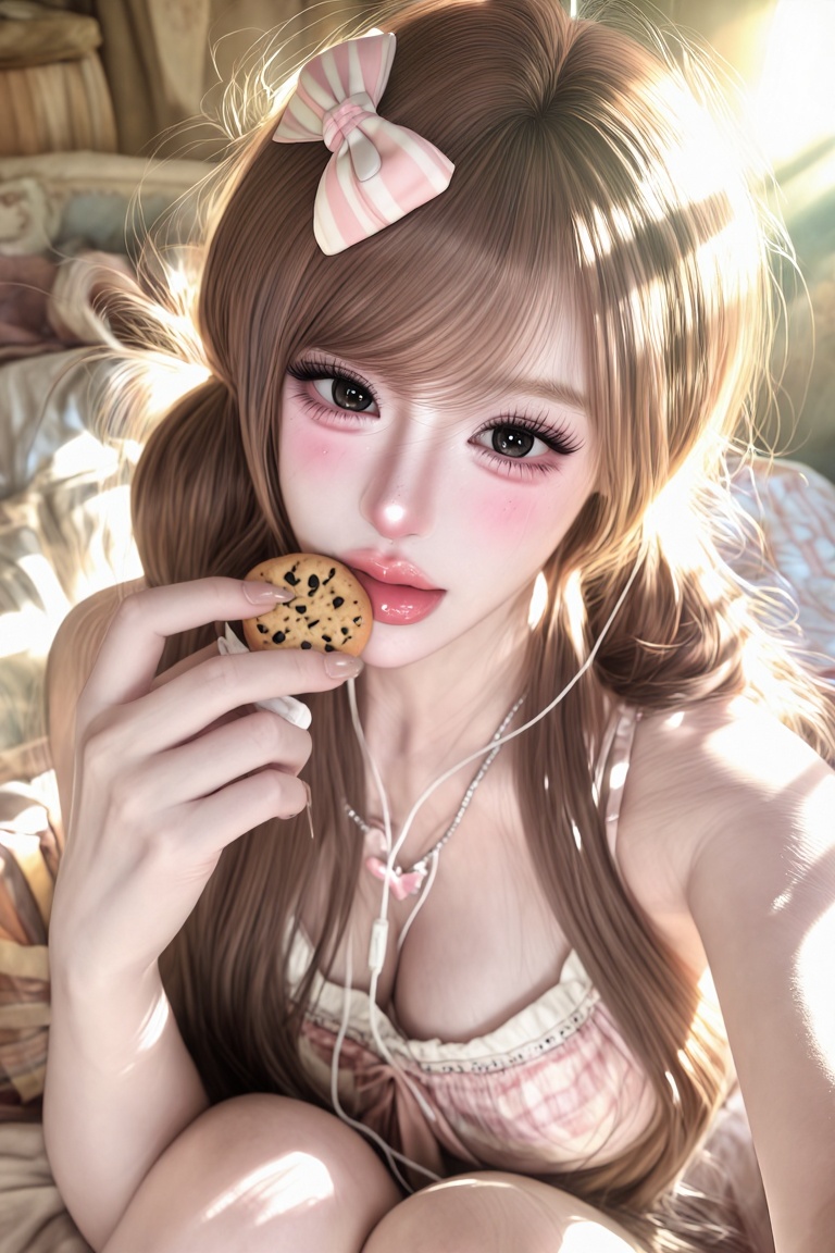softluminous_aesthetic,  beautiful young woman,  large expressive eyes on Tensor.Art