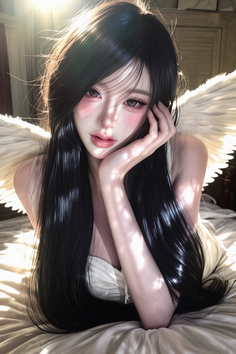 softluminous_aesthetic,  beautiful young woman,  large expressive eyes on Tensor.Art
