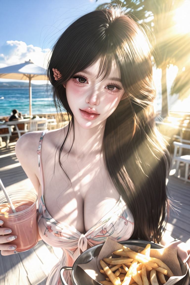 softluminous_aesthetic,  beautiful young woman,  large expressive eyes on Tensor.Art
