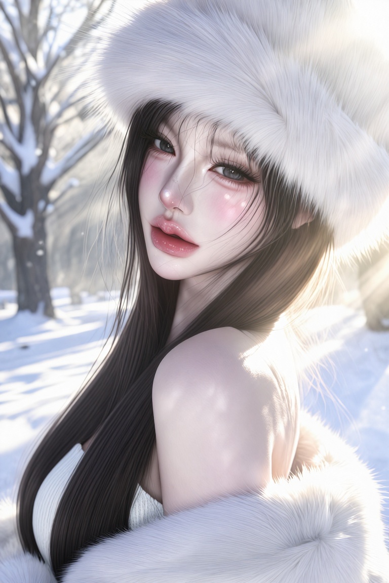 softluminous_aesthetic,  beautiful young woman,  large expressive eyes on Tensor.Art
