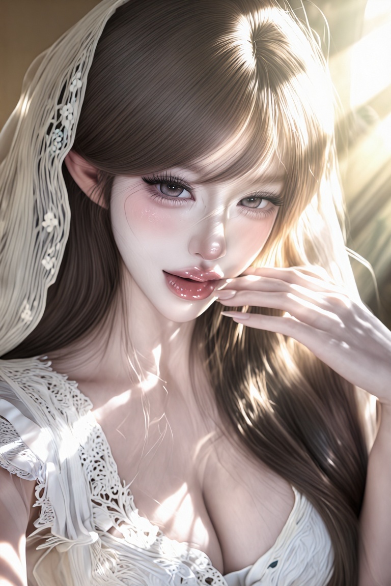softluminous_aesthetic,  beautiful young woman,  large expressive eyes on Tensor.Art