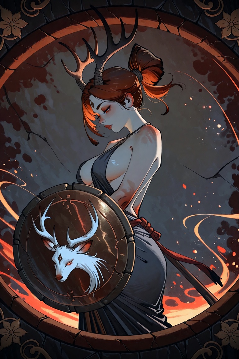 detailed gouache painting :: Scavengers Reign digital 2D surreal science-fiction animated still :: Single-subject,  luxpun...