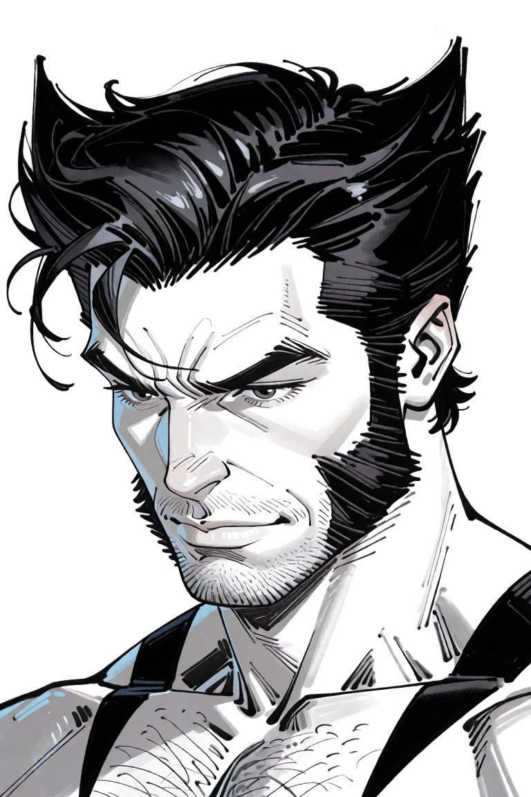 ***** male model,  three-quarter chest-up portrait,  head slightly turned to clearly display the haircut on Tensor.Art