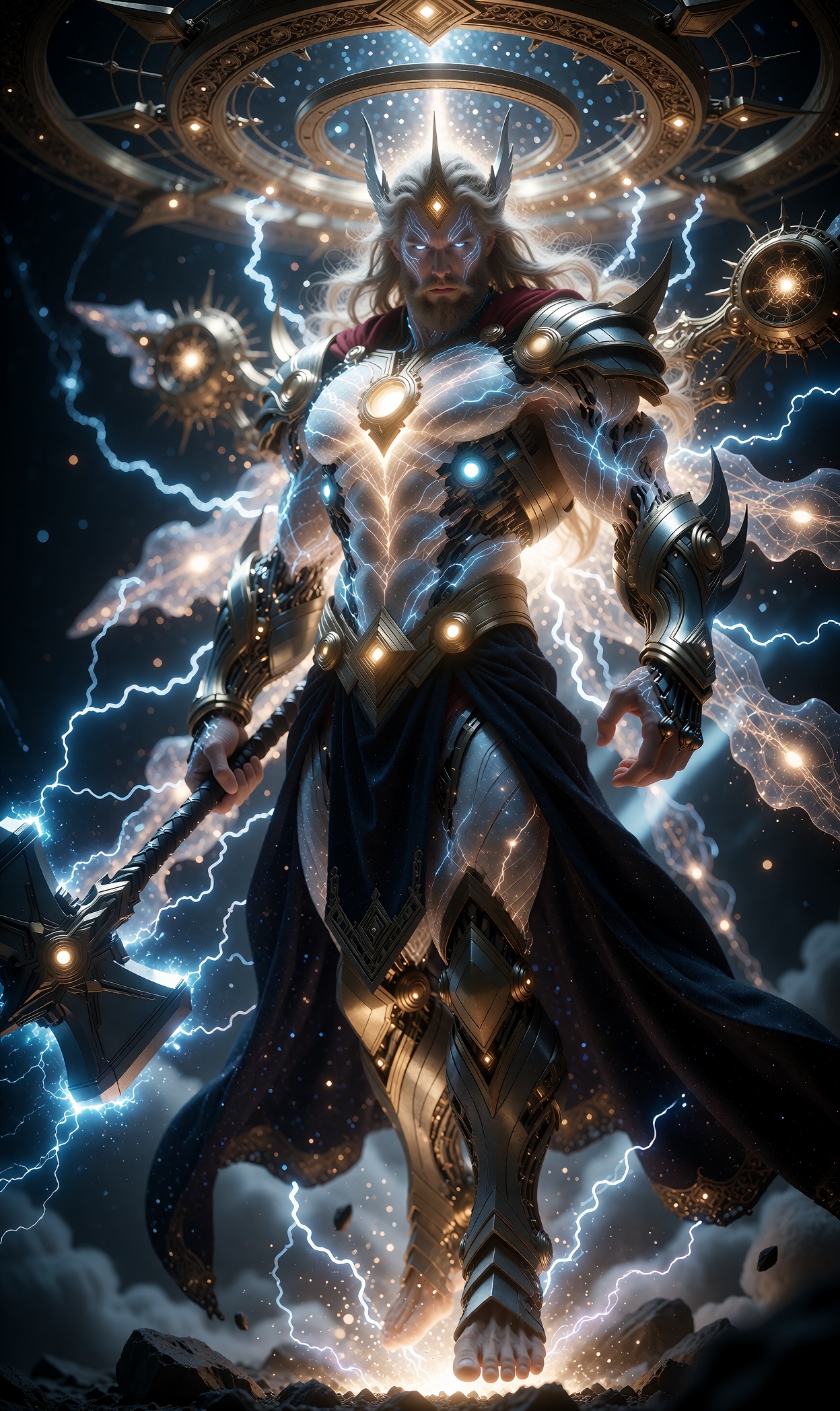 ((futuristic god engineering,  human-energy hybrid,  hybrid human in superbeings on Tensor.Art