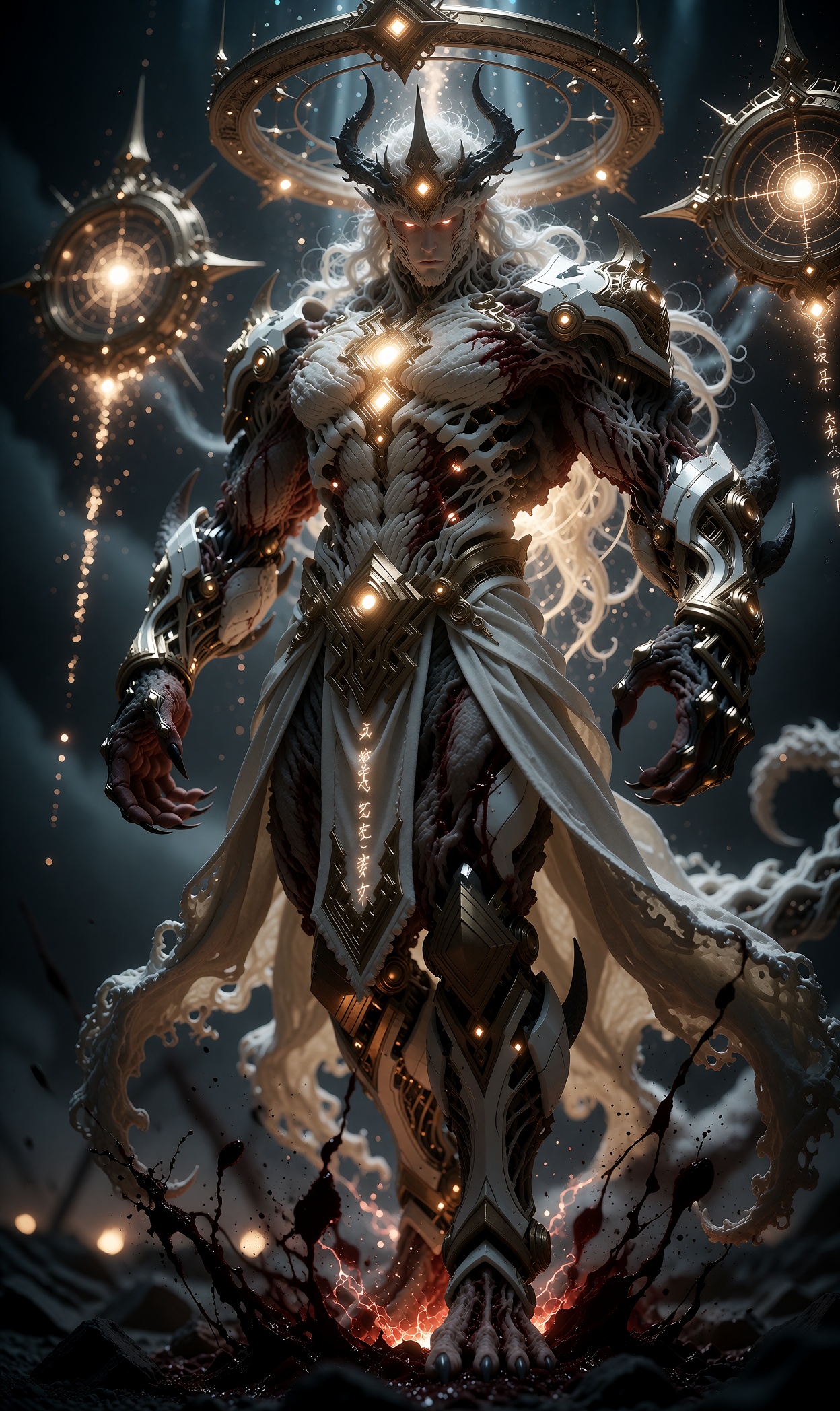 ((futuristic god engineering,  human-energy hybrid,  hybrid human in superbeings on Tensor.Art
