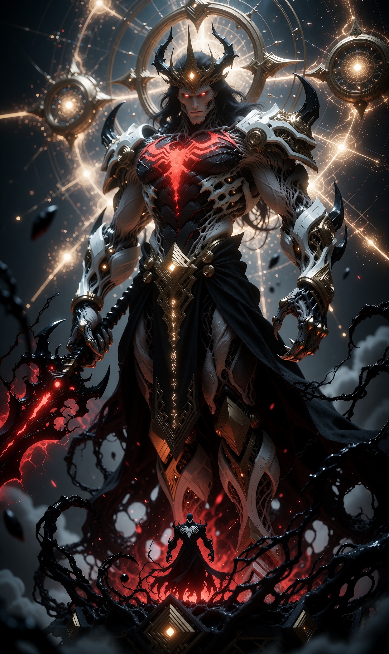 ((futuristic god engineering,  human-energy hybrid,  hybrid human in superbeings on Tensor.Art