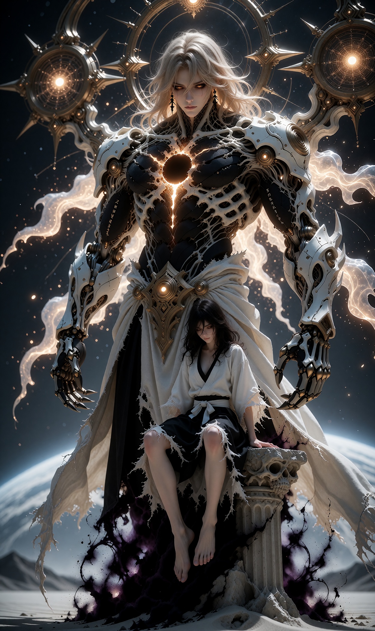 ((futuristic god engineering,  human-energy hybrid,  hybrid human in superbeings on Tensor.Art