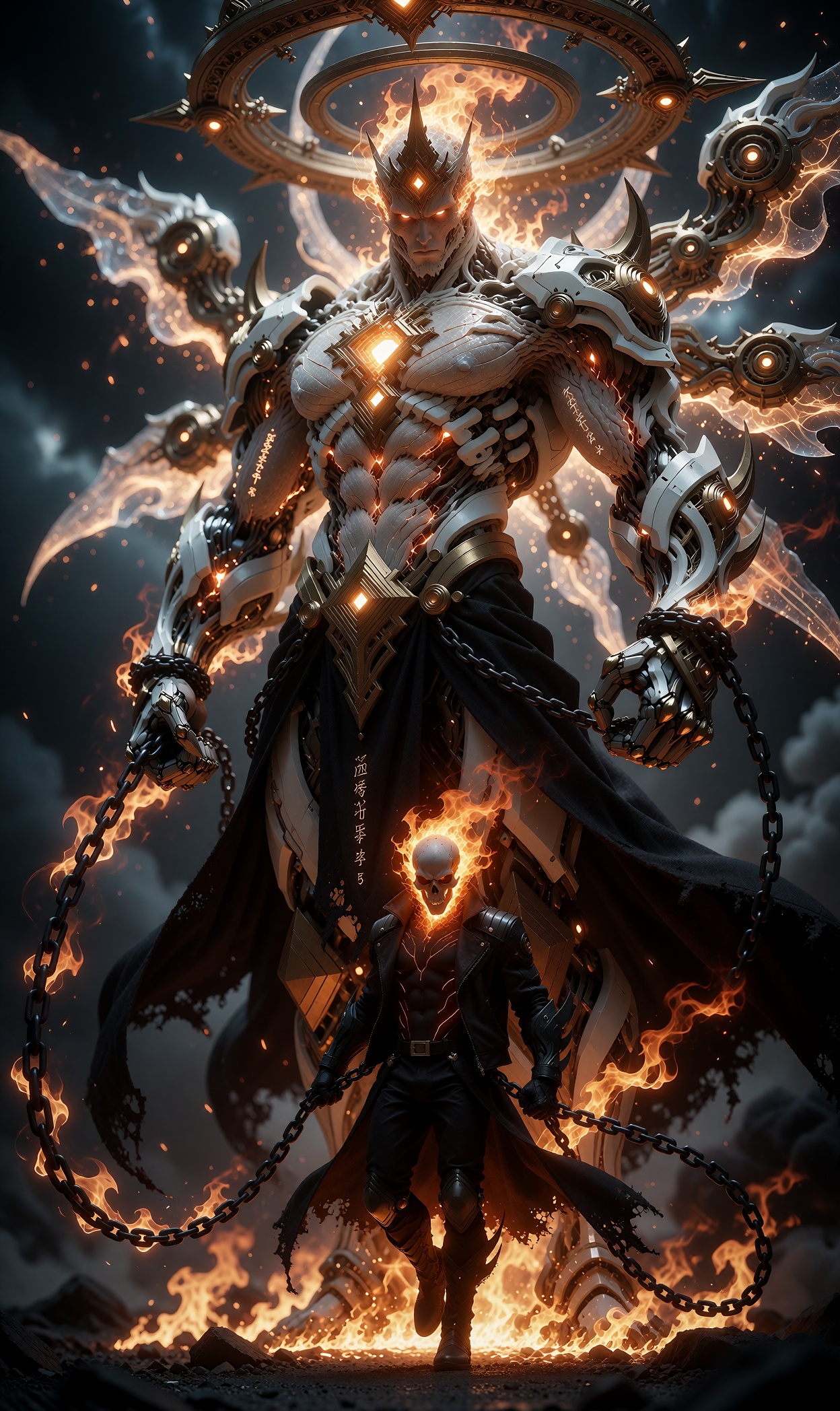((futuristic god engineering,  human-energy hybrid,  hybrid human in superbeings on Tensor.Art