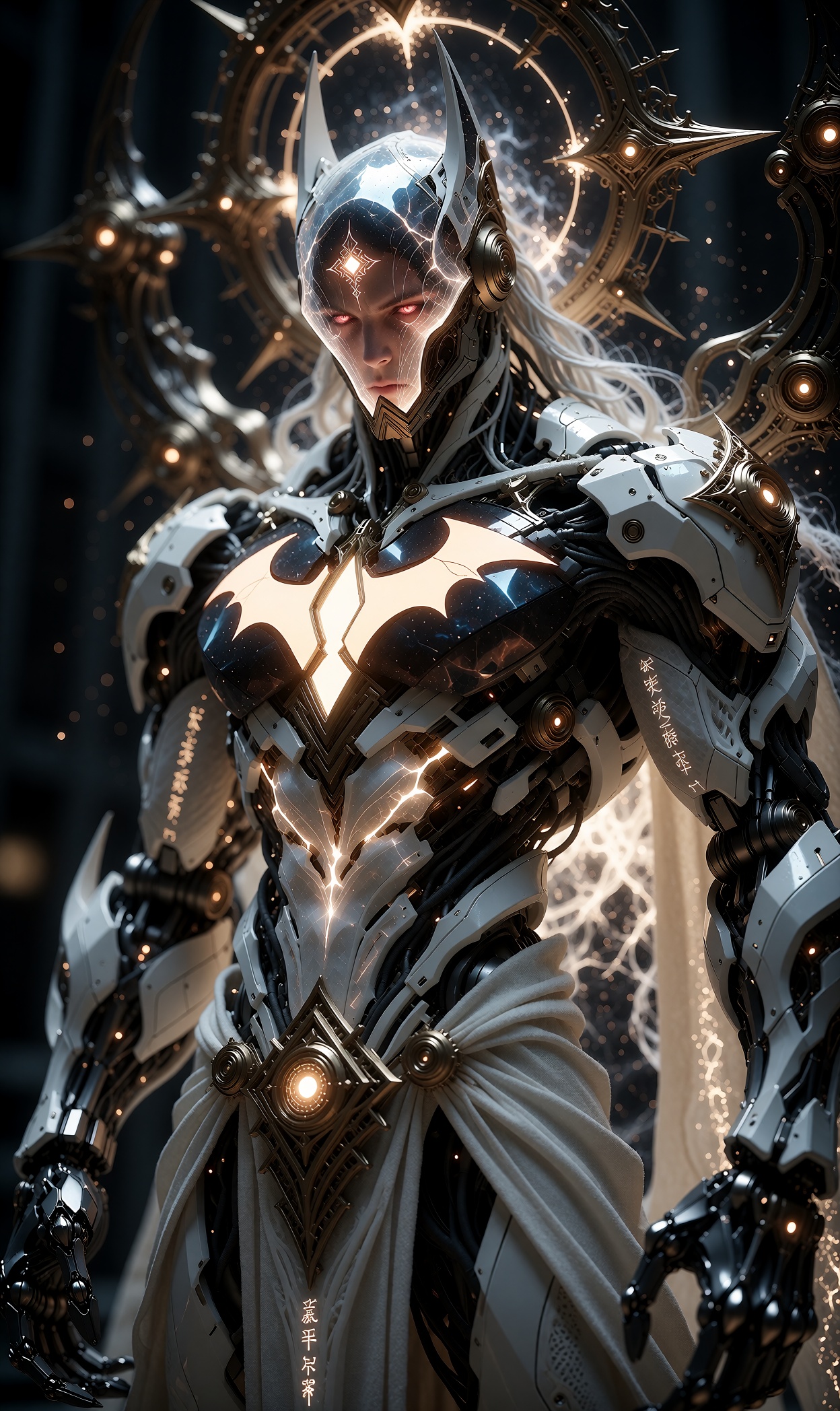 ((futuristic god engineering,  human-energy hybrid,  hybrid human in superbeings on Tensor.Art