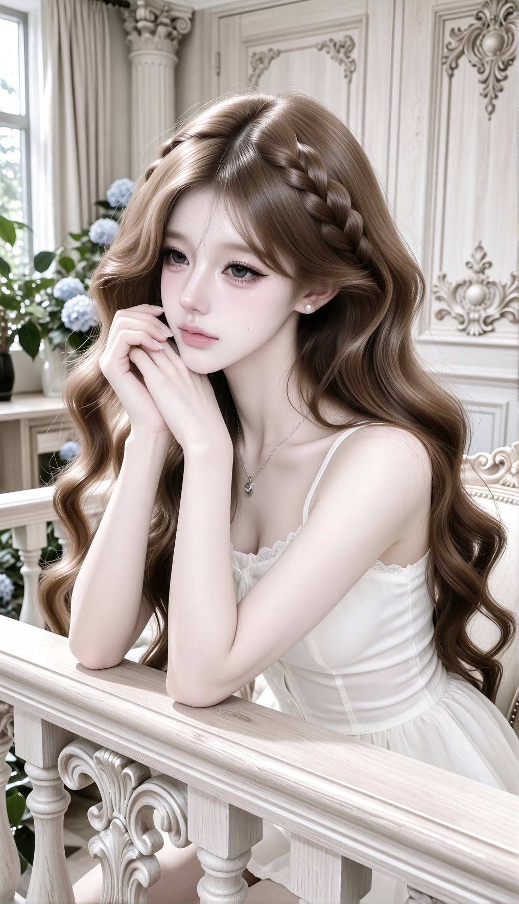 Soft European classical interior aesthetic,  romantic melancholic mood,  delicate fine-art photography on Tensor.Art