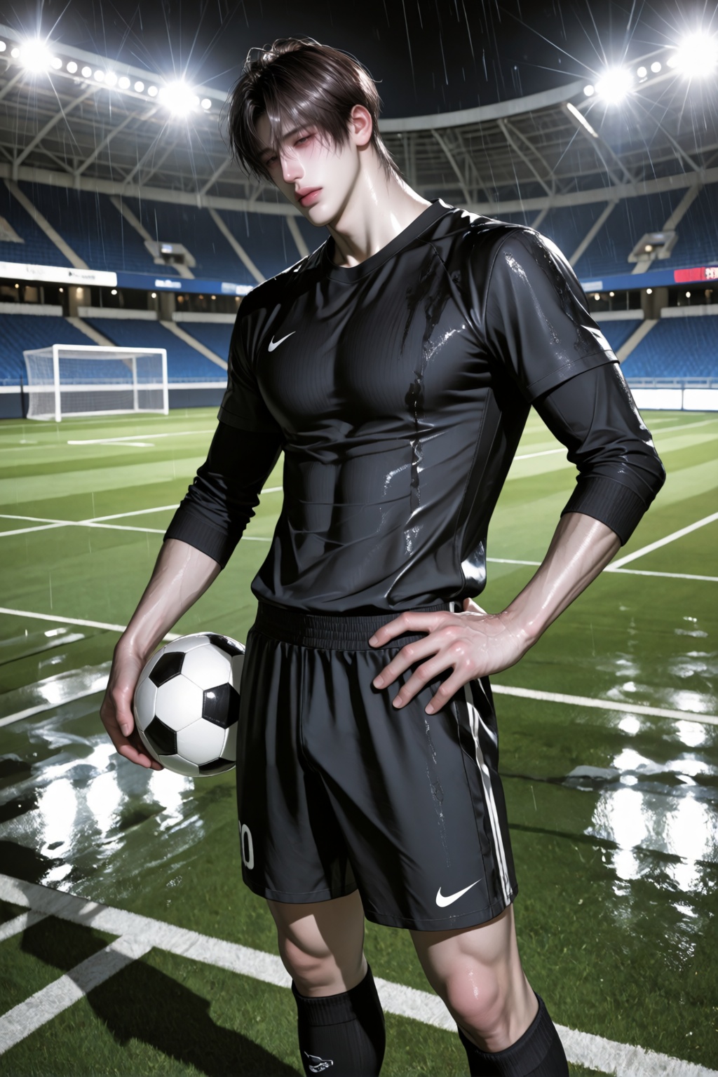 character: ,  striking photogenic presence,  dramatic sports campaign aesthetic on Tensor.Art