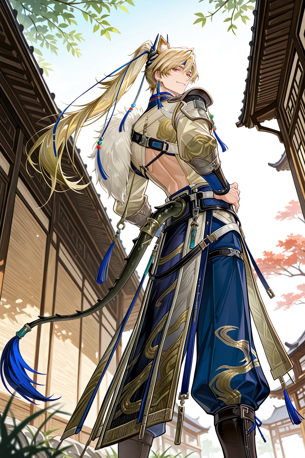 male focus,  1boy,  argent flow \(arknights\) on Tensor.Art