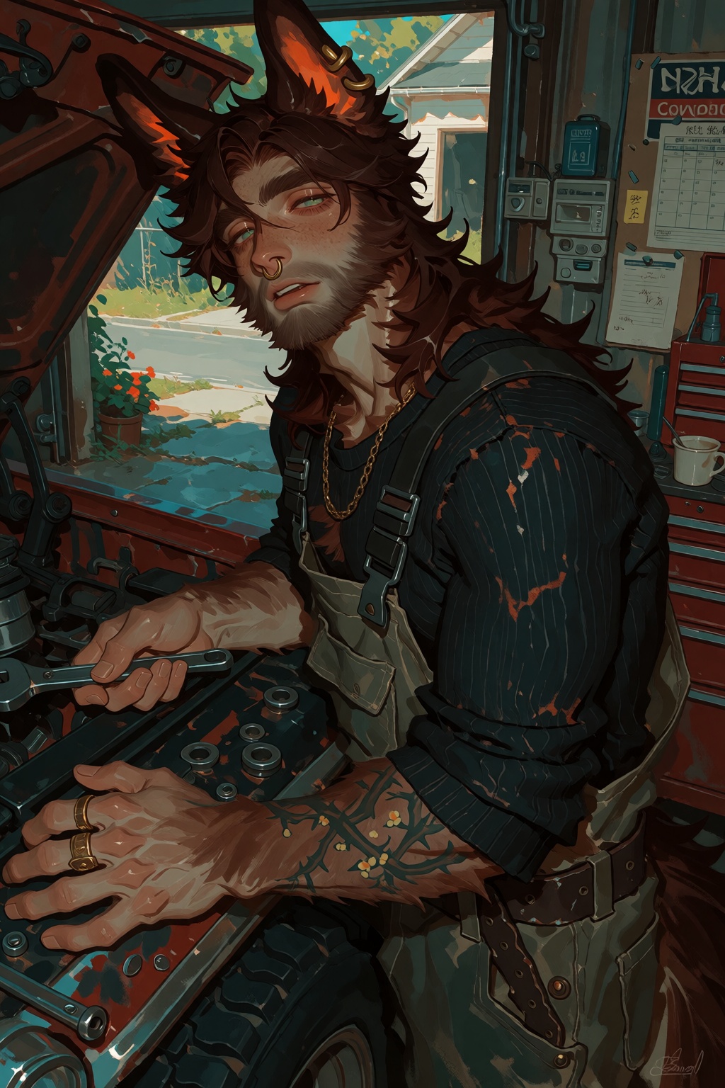 masterpiece,  best quality,  semi-realistic anime art on Tensor.Art