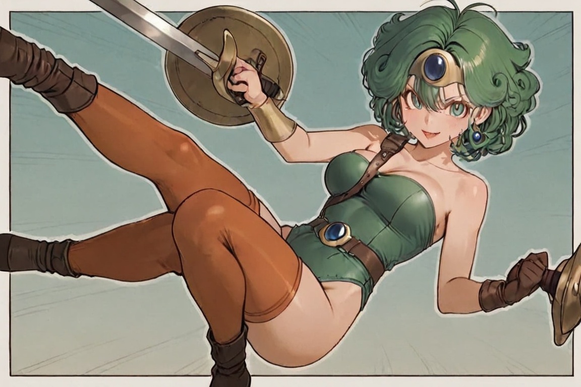 Large breasts,  a leotard stretched tight over the bust,  Off-the-shoulder style on Tensor.Art