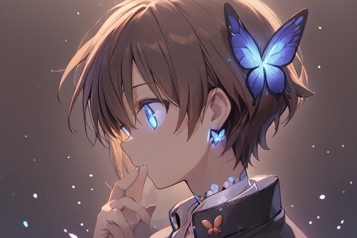 Kiyoshika-kun,  brown hair boy,  Spiky brown hair on Tensor.Art