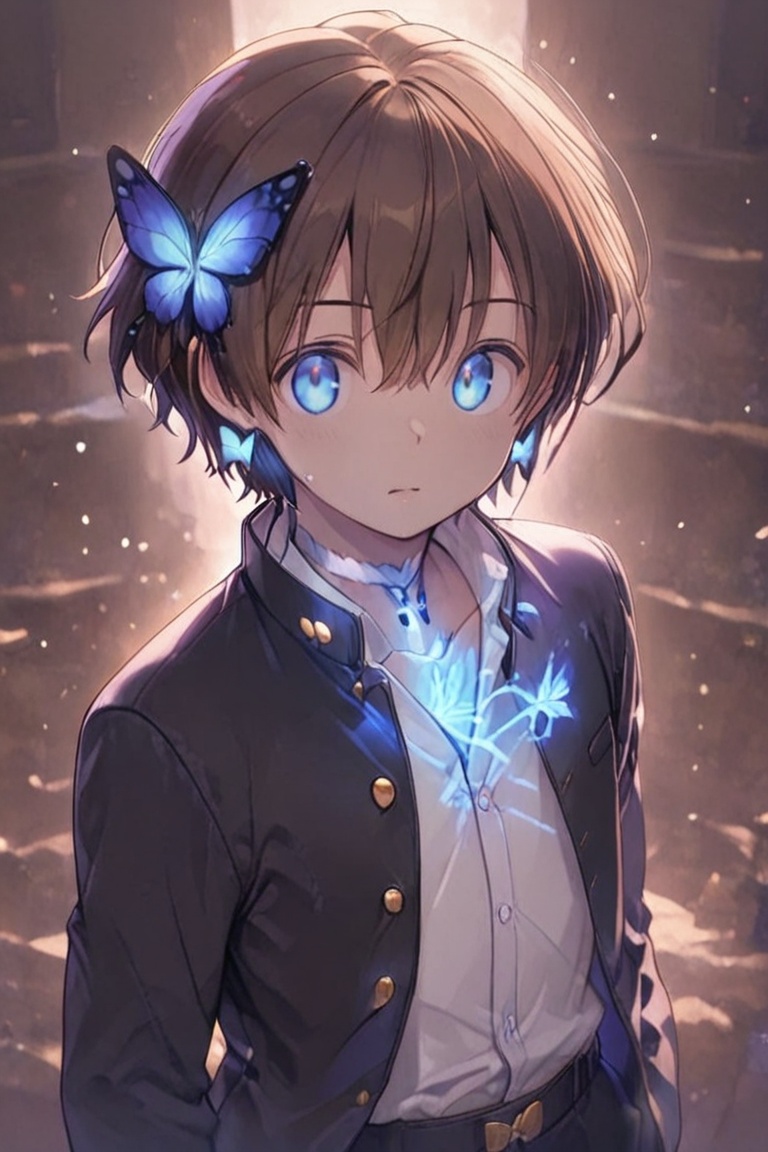 Kiyoshika-kun,  brown hair boy,  Spiky brown hair on Tensor.Art