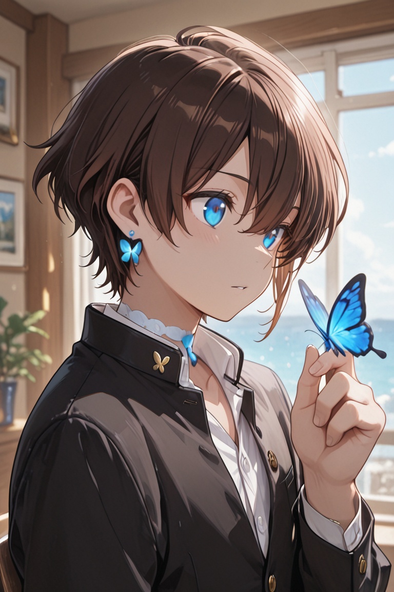 Kiyoshika-kun,  brown hair boy on Tensor.Art