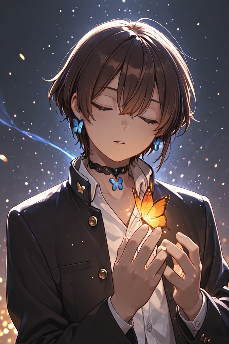 Kiyoshika-kun,  brown hair boy on Tensor.Art