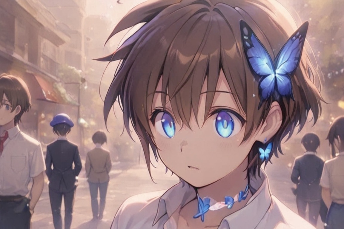 Kiyoshika-kun,  brown hair boy,  Spiky brown hair on Tensor.Art