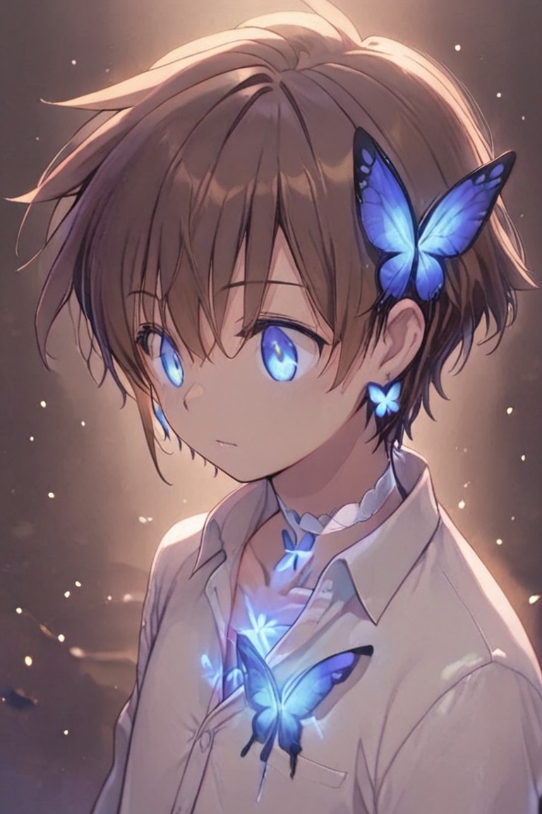 Kiyoshika-kun,  brown hair boy,  Spiky brown hair on Tensor.Art