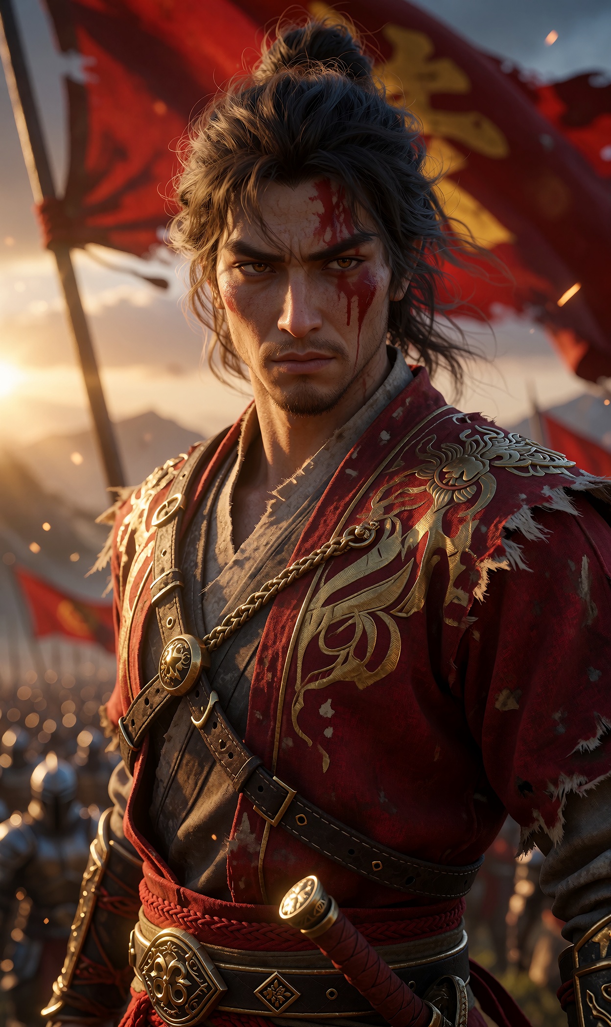 (Donghua animation style,  Chinese anime,  3D CG render on Tensor.Art