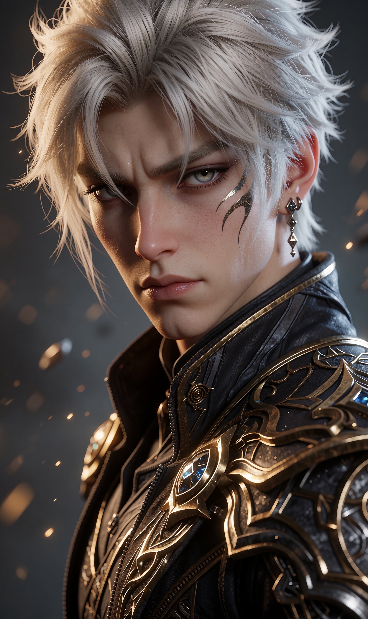 (Donghua animation style,  Chinese anime,  3D CG render on Tensor.Art
