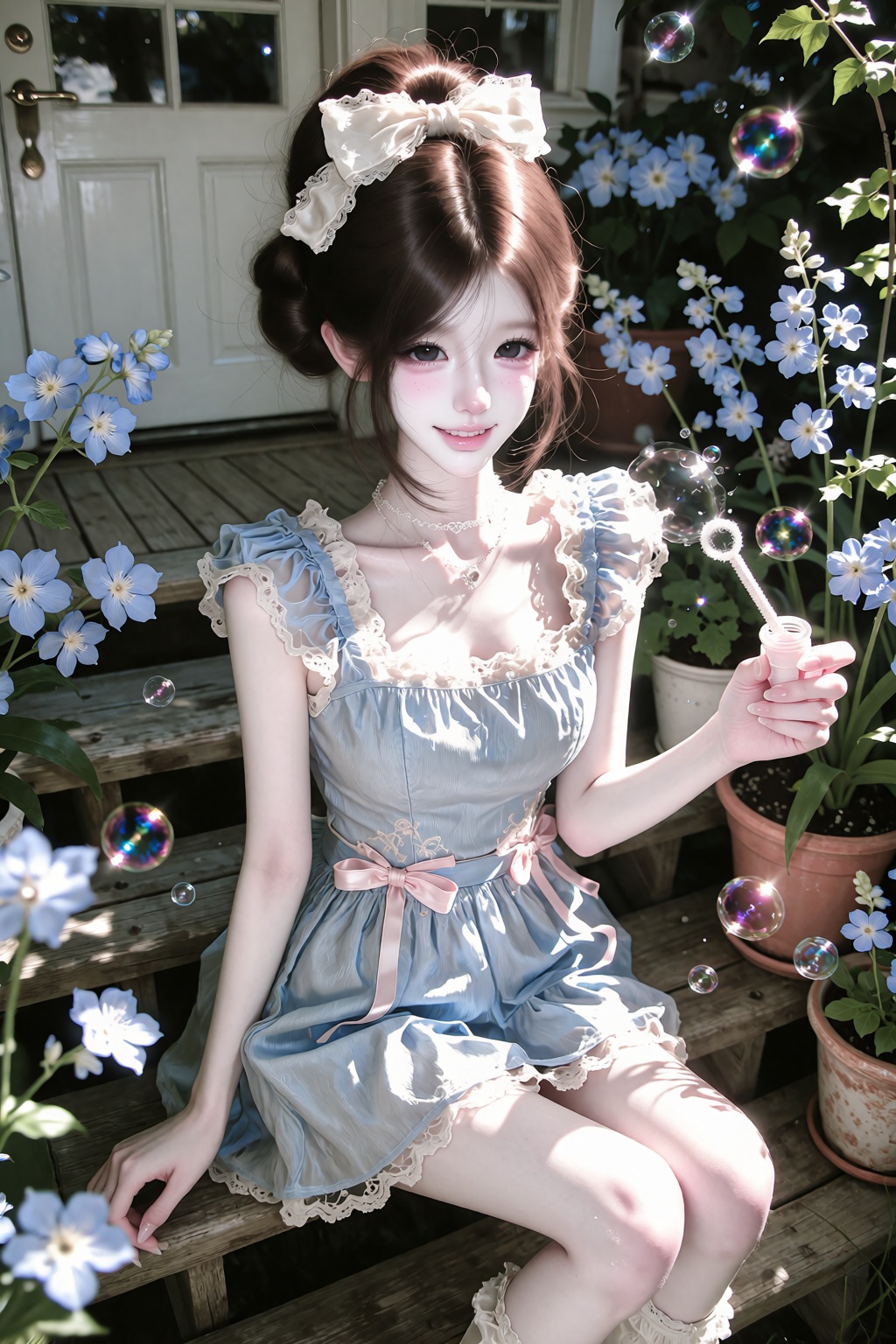 character: ,  fair skin,  dark brown eyes on Tensor.Art