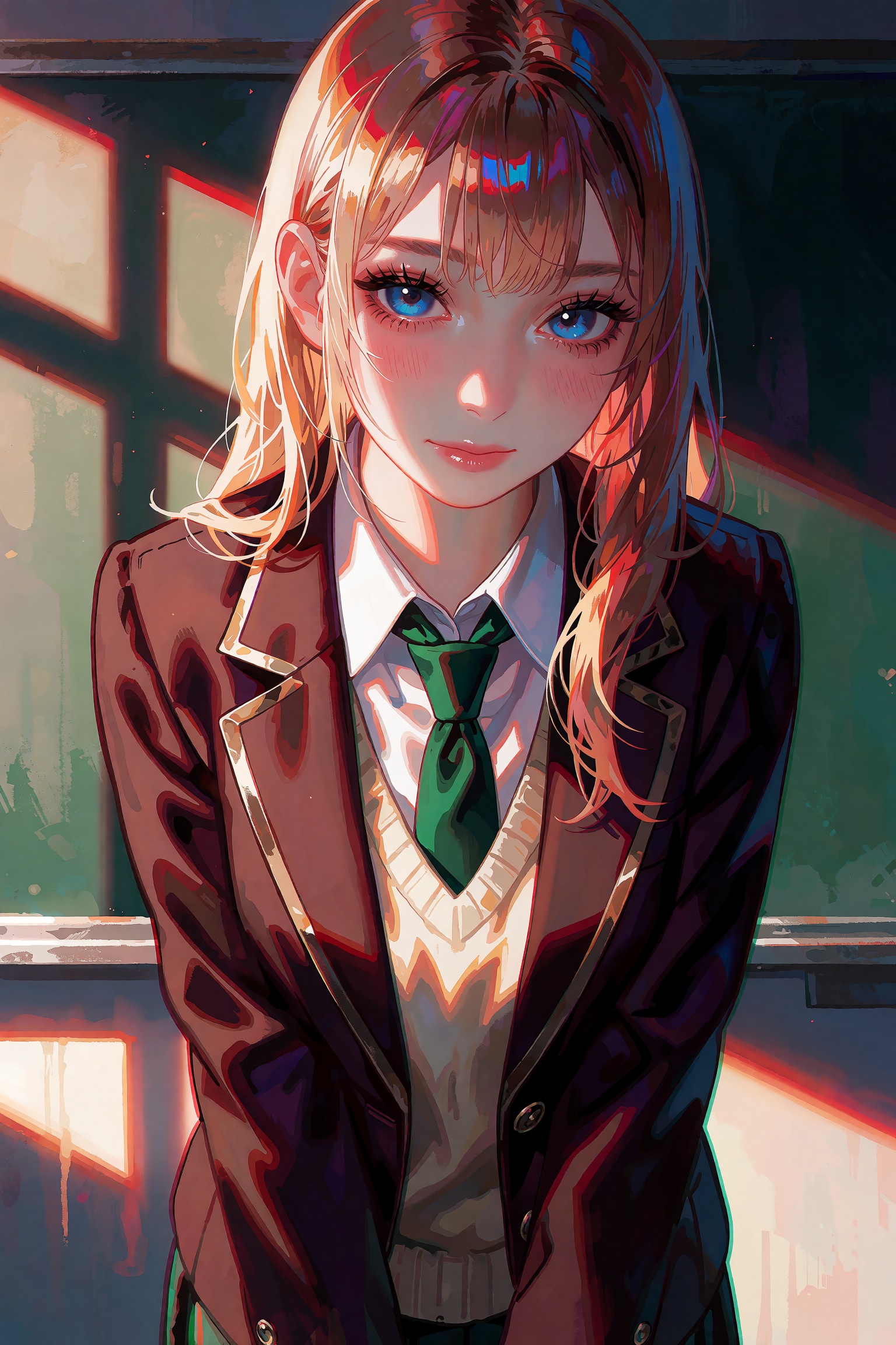 AoinArt,  cinematic painterly anime illustration,  anime character rendering on Tensor.Art
