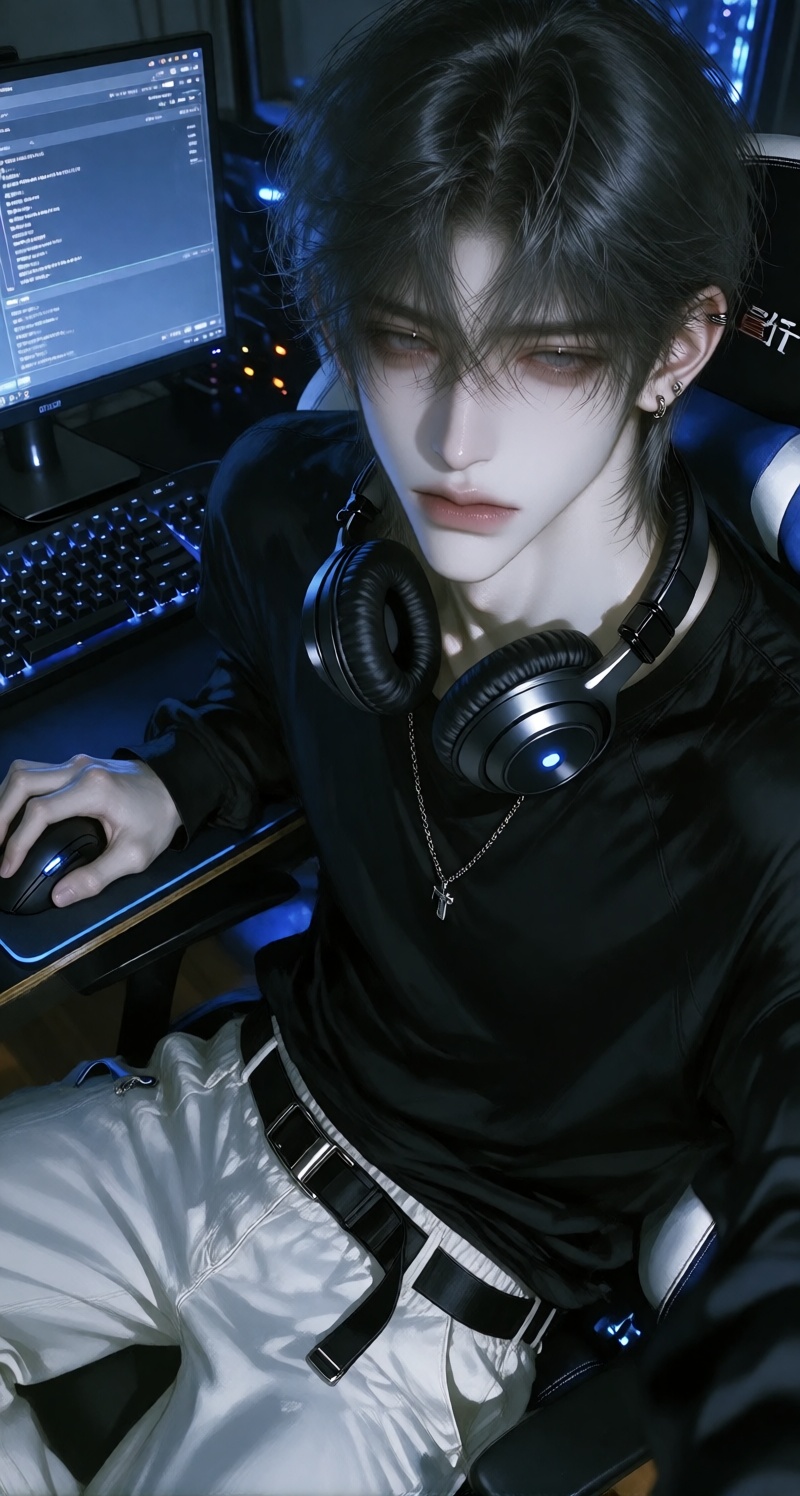 solo,  1boy,  male focus on Tensor.Art