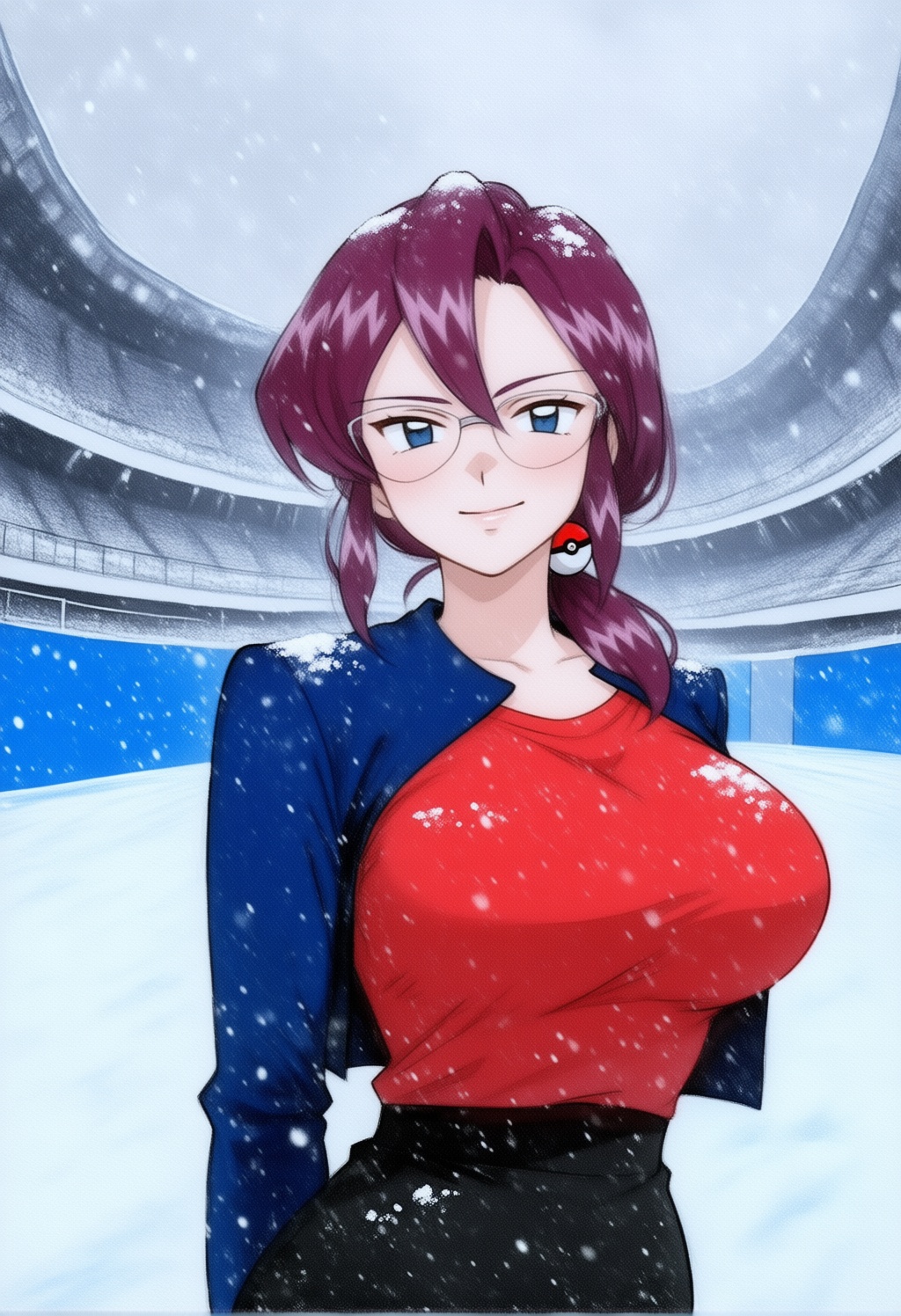 loreleipkm,  1girl,  purple hair on Tensor.Art