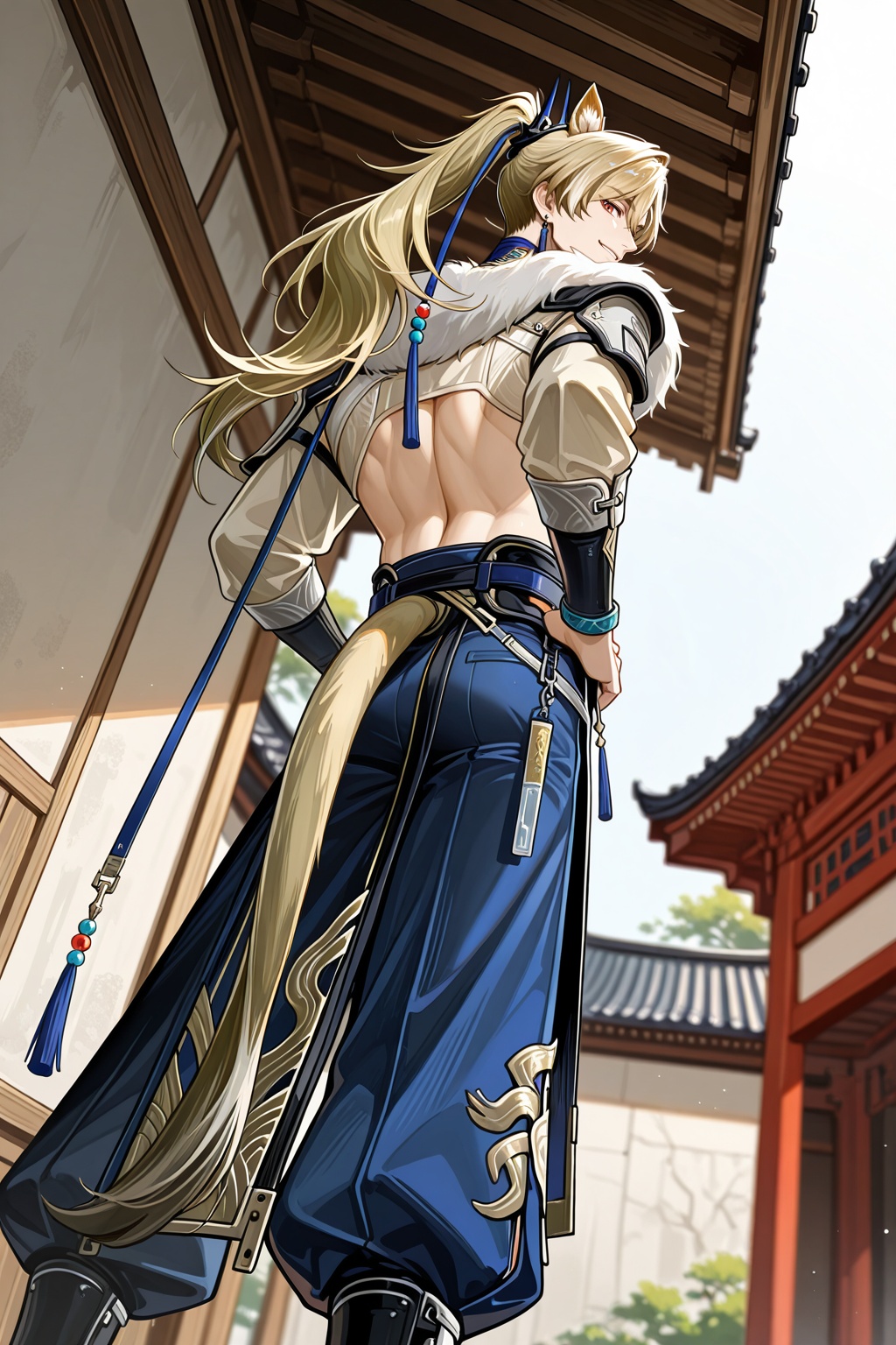 male focus,  1boy,  argent flow \(arknights\) on Tensor.Art