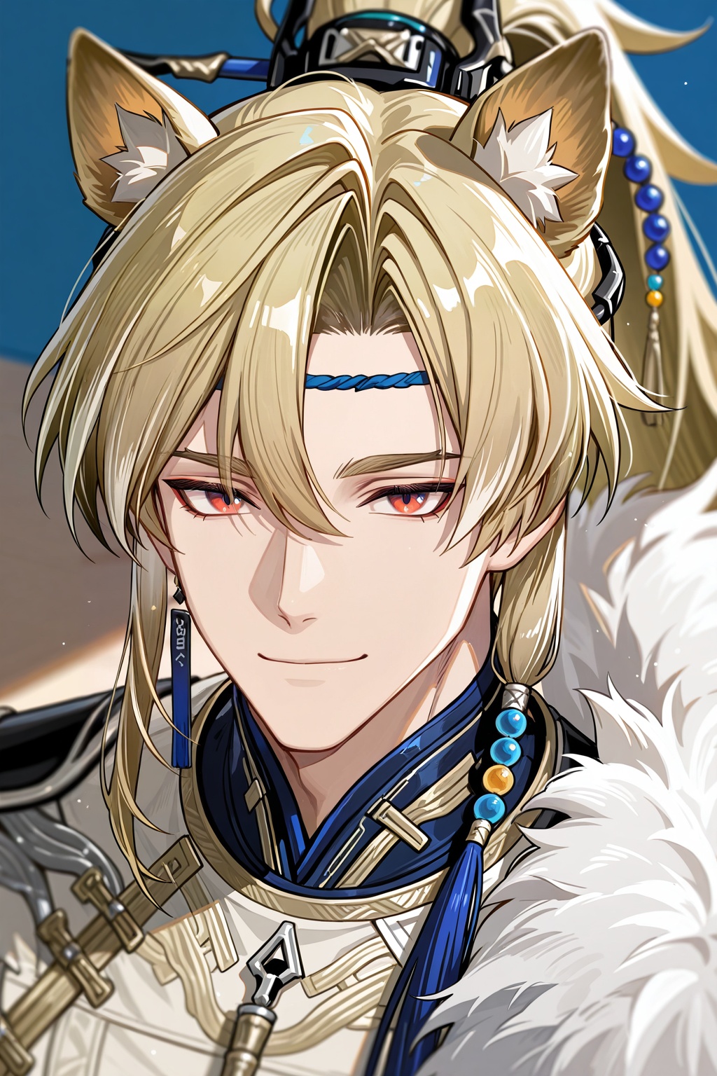 male focus,  1boy,  argent flow \(arknights\) on Tensor.Art