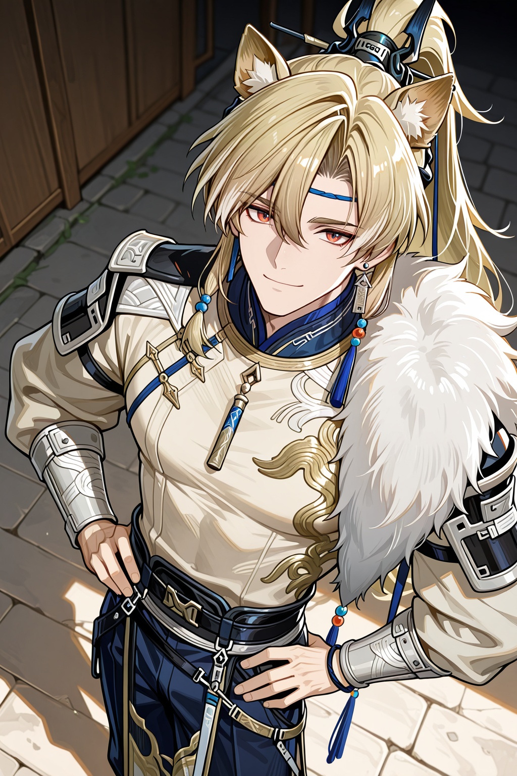male focus,  1boy,  argent flow \(arknights\) on Tensor.Art