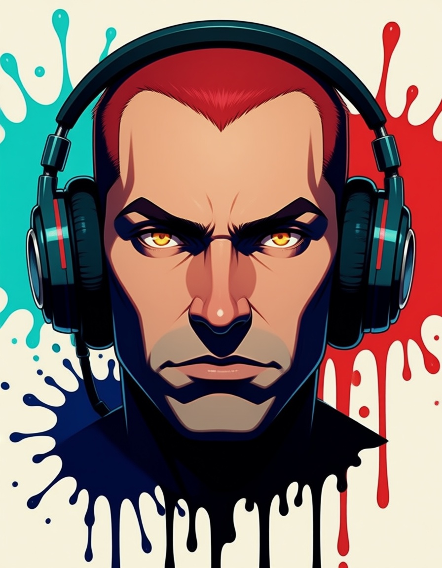 a man with short red hair,  A close-up,  centered on Tensor.Art