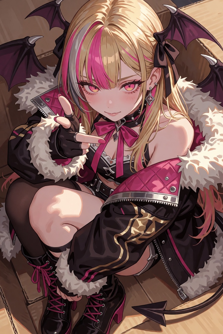 1girl,  solo,  one eye closed on Tensor.Art