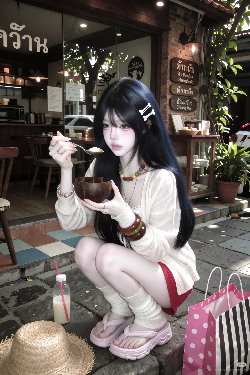 character: (young ***** woman,  cute youthful appearance,  delicate facial features on Tensor.Art