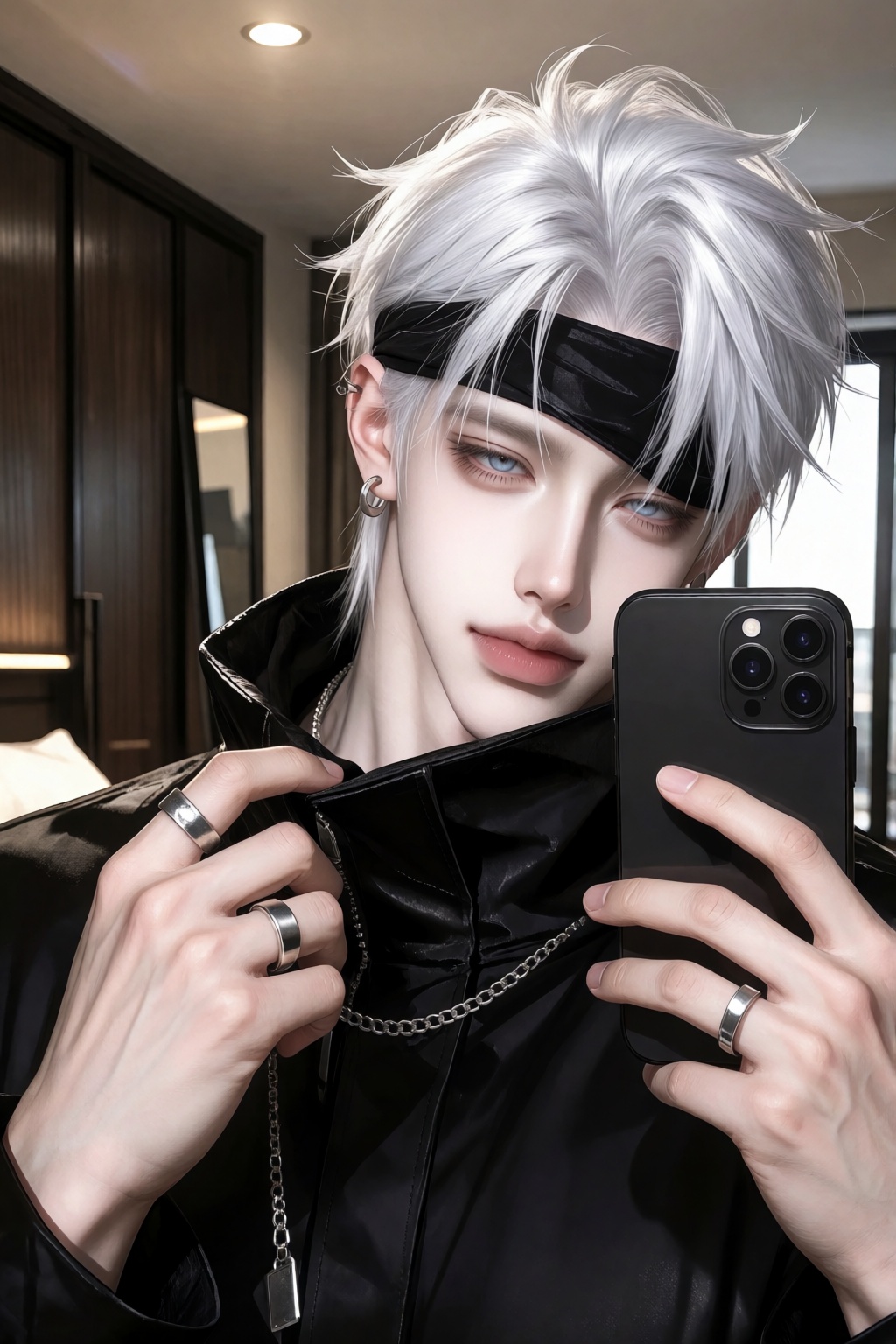 character: ,  realistic live-action cosplay,  cool teasing expression on Tensor.Art