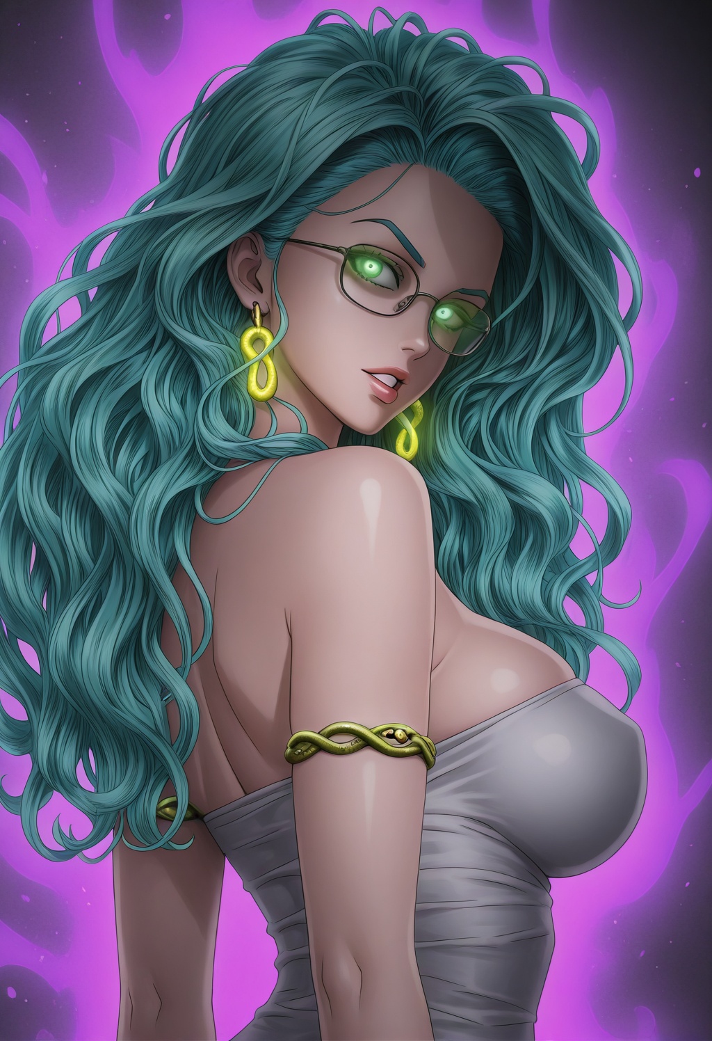 psykosopm,  1girl,  glasses on Tensor.Art
