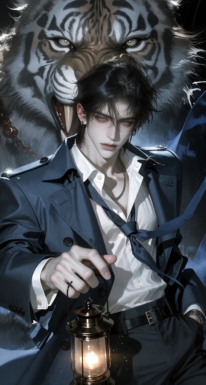 solo,  1boy,  male focus on Tensor.Art