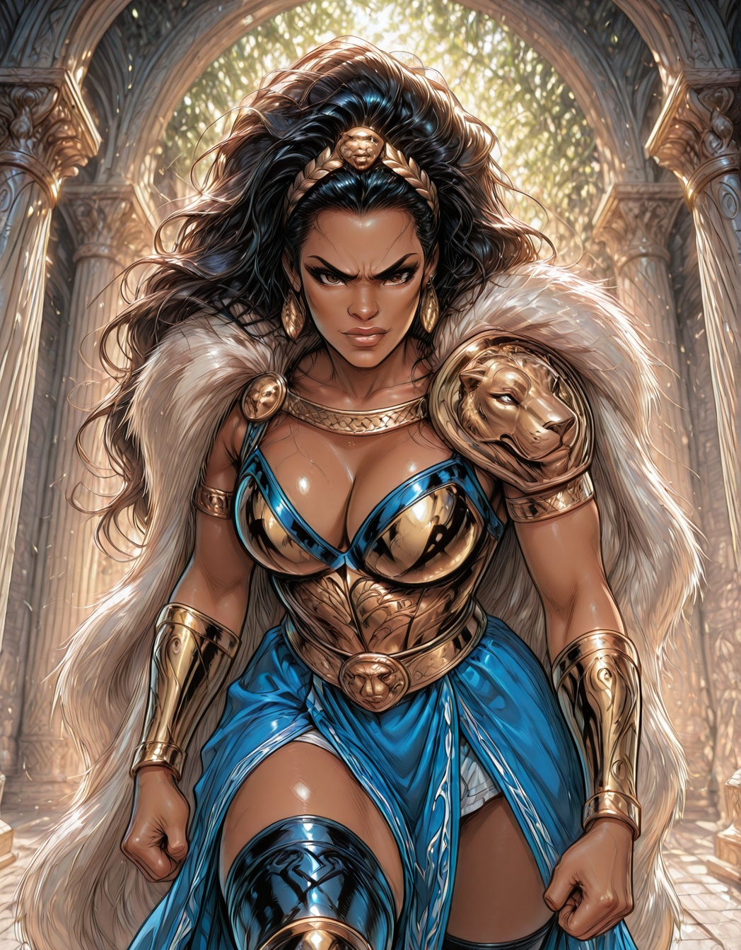 nubia(prime_earth),  black hair,  big hair on Tensor.Art