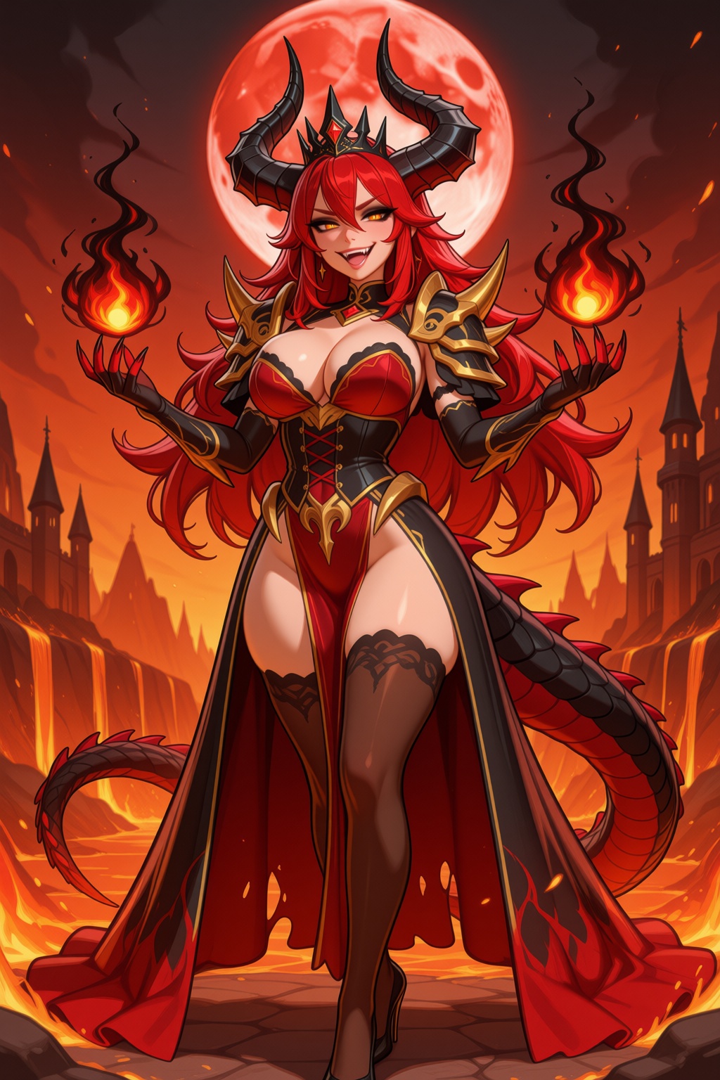 maldoai-style. Beautiful ***** female character,  original character,  Empress Vespera on Tensor.Art