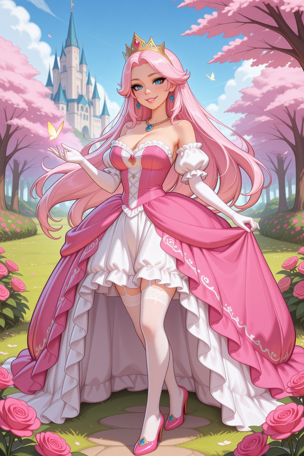 maldoai-style. Beautiful ***** female character,  original character,  Princess Roselle on Tensor.Art
