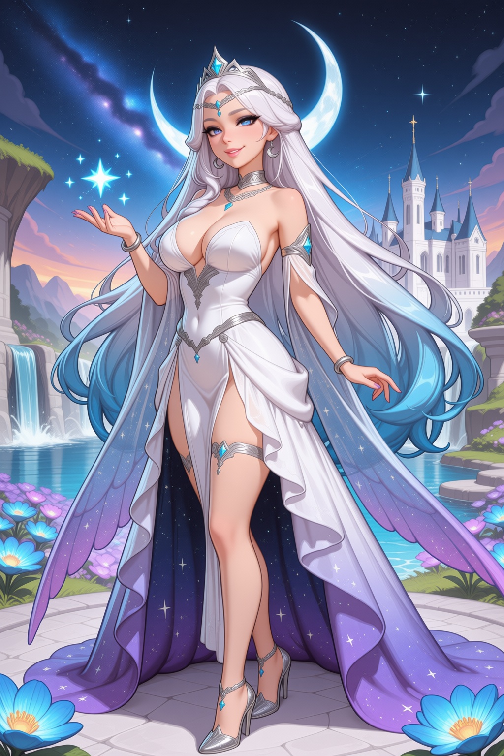 maldoai-style. Beautiful ***** female character,  original character,  Princess Celestia on Tensor.Art