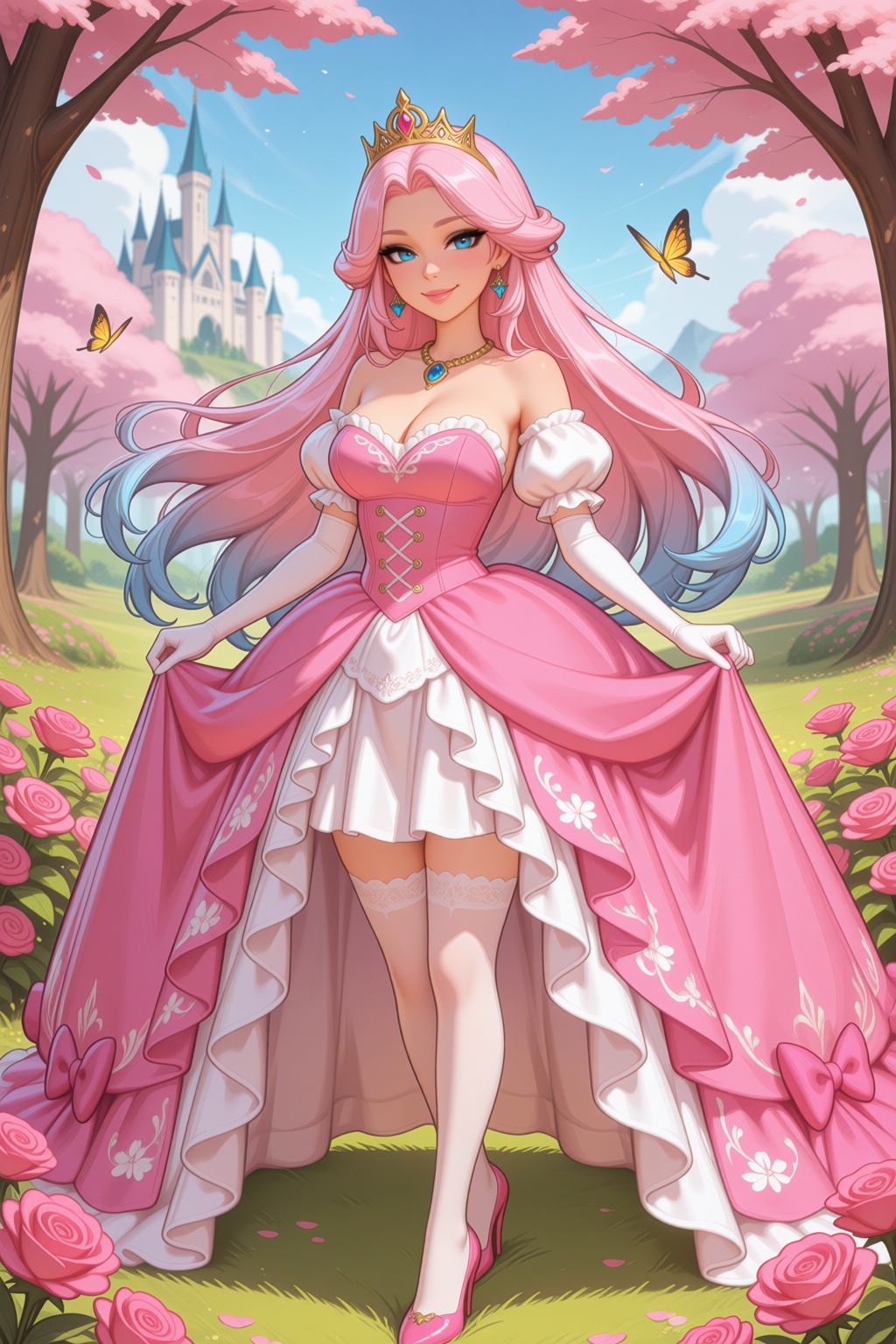 maldoai-style. Beautiful ***** female character,  original character,  Princess Roselle on Tensor.Art