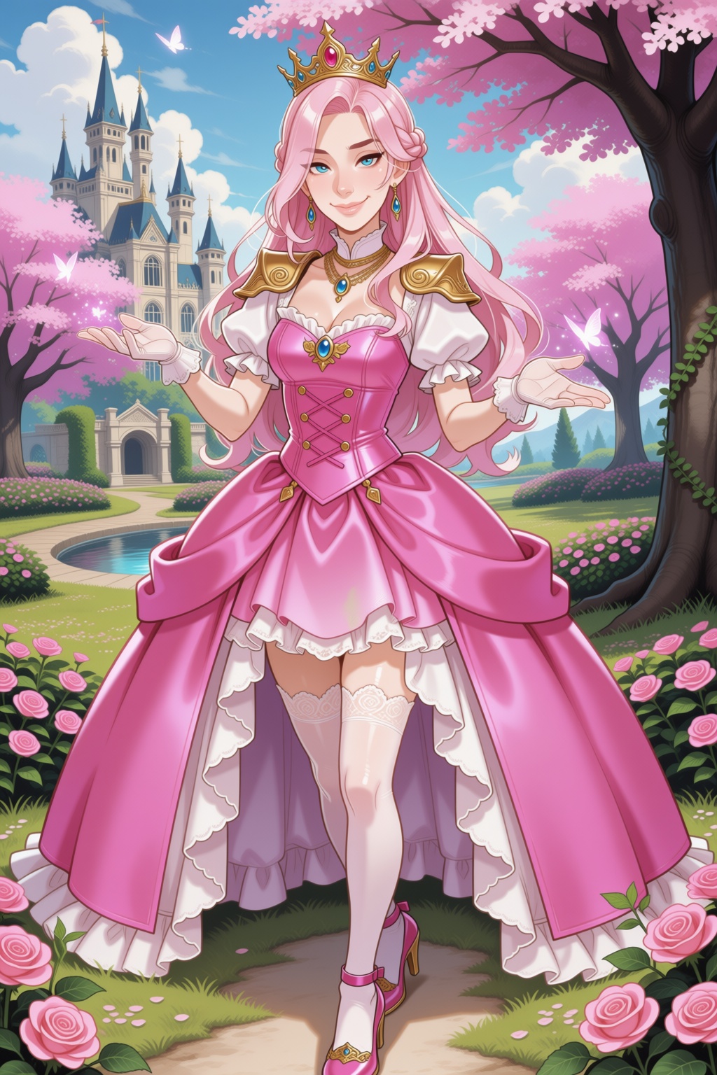 andava-style. Beautiful ***** female character,  original character,  Princess Roselle on Tensor.Art