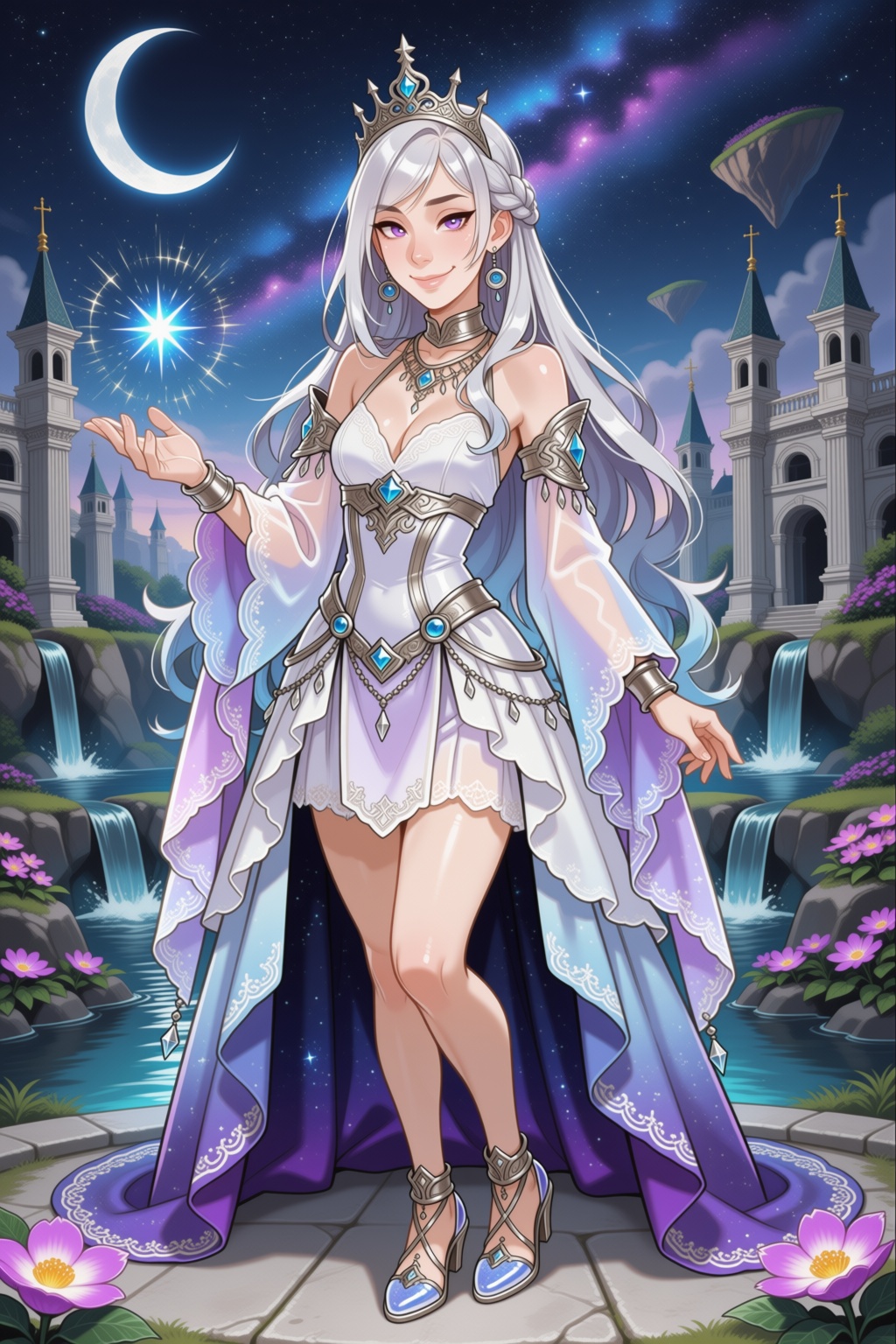 andava-style. Beautiful ***** female character,  original character,  Princess Celestia on Tensor.Art
