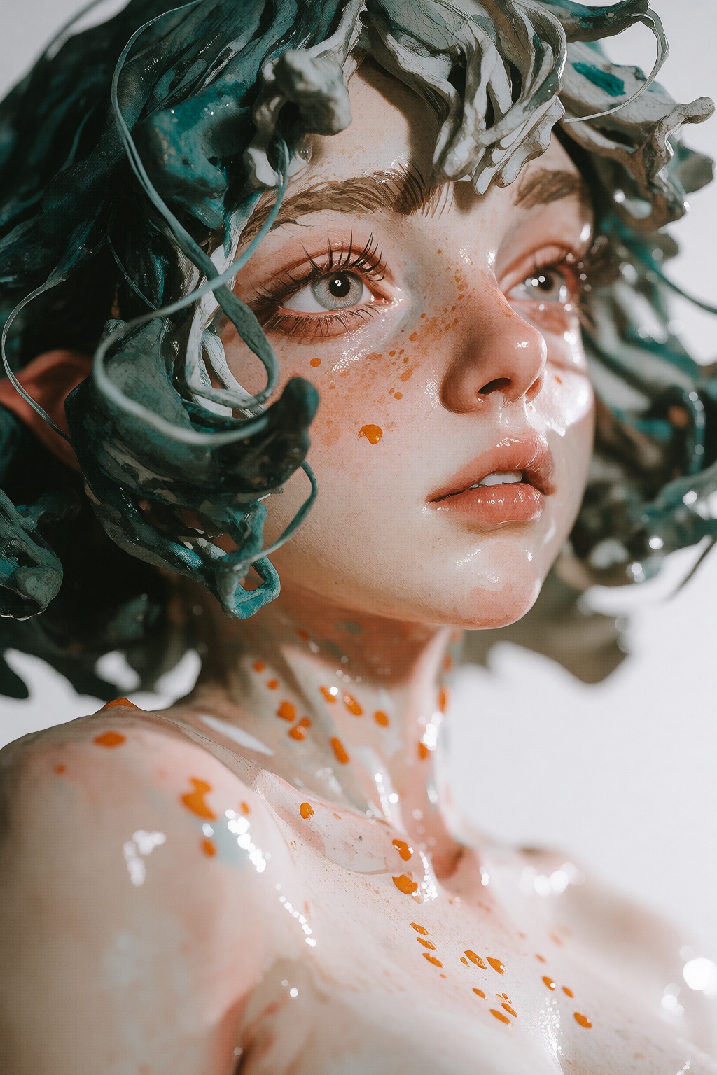 {"high_level_description":"only a single girl watercolor @zbrush art on a pristine white background. features a peach-tone...