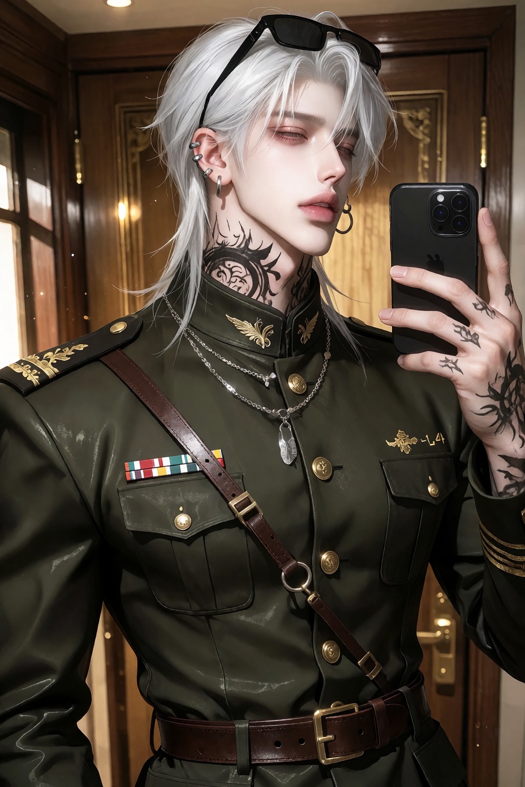 character: 1man,  solo,  charming and dominant face on Tensor.Art